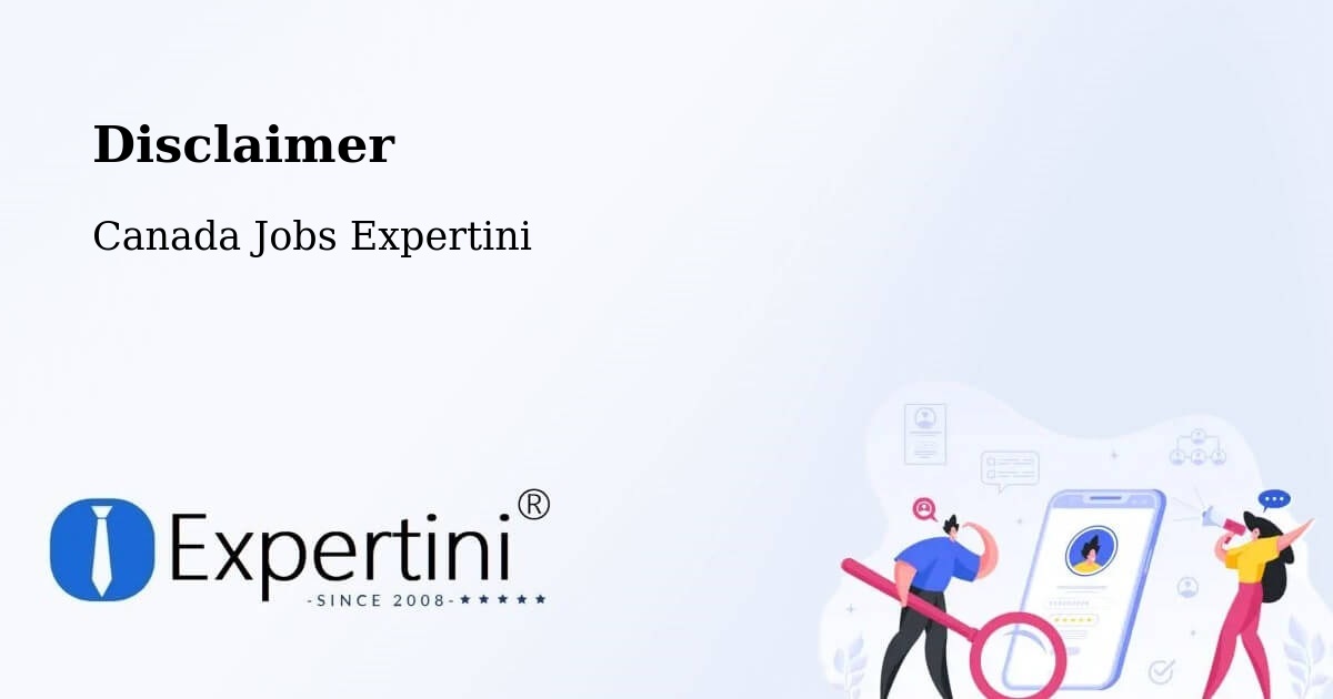 Disclaimer – Farnham - Canada Jobs Expertini